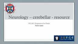 Neurology – cerebellar - resource