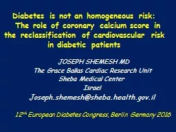 Diabetes is not an homogeneous risk:        The role of coronary calcium score in the reclassificat
