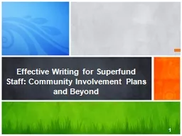 Effective Writing for  Superfund