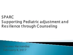 PPT-SPARC Supporting Pediatric adjustment and Resilience through Counseling