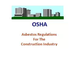 PPT-OSHA Asbestos Regulations