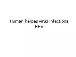 Human herpes virus infections
