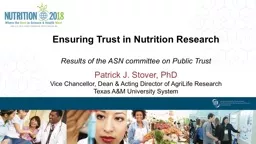 Ensuring Trust in Nutrition Research