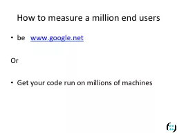 PPT-How to measure a million