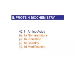 § 2.1    Amino  Acids