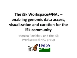 The i5k  Workspace@NAL  – enabling genomic data access, visualization and