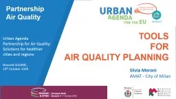 TOOLs  FOR  Air quality planning