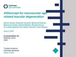 Aflibercept  for  neovascular