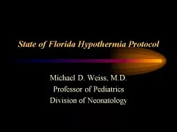 State of Florida Hypothermia Protocol