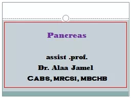 Pancreas assist . prof .