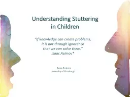 PPT-Understanding Stuttering