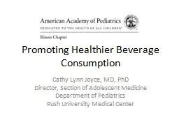 Promoting Healthier Beverage Consumption