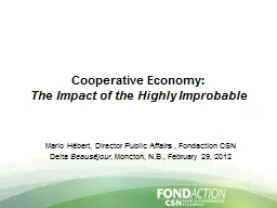 Cooperative   Economy :