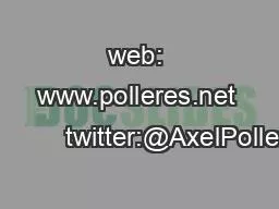 PPT-web: www.polleres.net twitter:@AxelPolleres