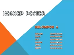 KONSEP POSTER KELOMPOK 6