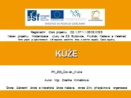 PPT-KŮŽE Pří_203_Člověk_Kůže