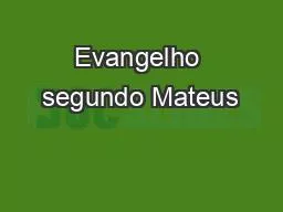 Evangelho segundo Mateus