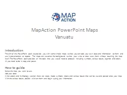 MapAction PowerPoint  Maps