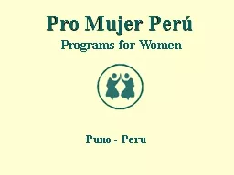 Pro Mujer Perú Puno - Peru