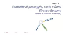 PPT-verso il …. Contratto di paesaggio, costa e fiumi