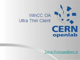 WinCC  OA  Ultra Thin Client