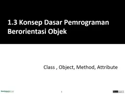 Class , Object, Method, Attribute