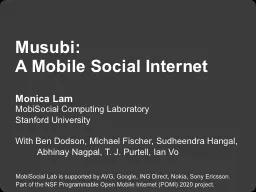 PPT-Musubi : A Mobile Social Internet