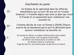 SI :  EP : P :  Un homme de loi spécialisé dans les affaires immobilières qui va avoir 40 ans es