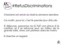 PPT-# RefusDiscriminations Cheickné