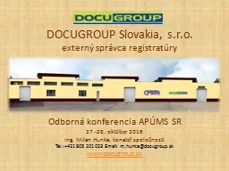 PPT-DOCUGROUP Slovakia, s.r.o.