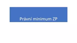 Právní minimum  ZP Okruhy