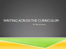 Writing Across the Curriculum