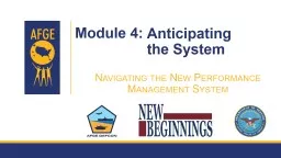 Module 4: Navigating the New Performance Management System