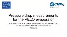 Pressure drop measurements