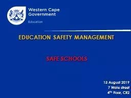 EDUCATION SAFETY MANAGEMENT