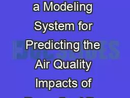 PPT-Diagnostic Evaluation of a Modeling System for Predicting the Air Quality Impacts of Prescribed