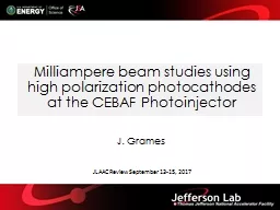 Milliampere  beam studies using high polarization