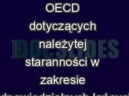 Etap 1  Wytycznych OECD dotyczących należytej staranności w zakresie odpowiedzialnych łańcuch