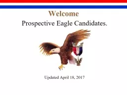 Welcome Prospective Eagle Candidates.