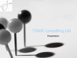 TJAVR Consulting Ltd. Presentation
