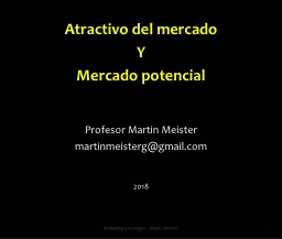 Atractivo del mercado Y Mercado potencial