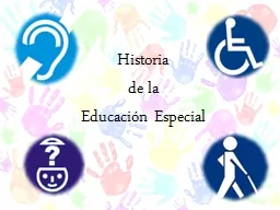 Historia  de la  Educación Especial