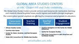 GLOBAL AREA STUDIES CENTERS