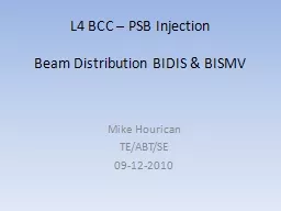 PPT-L4 BCC – PSB Injection