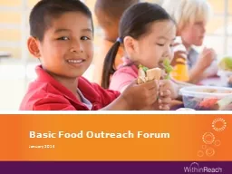 Basic Food Outreach Forum