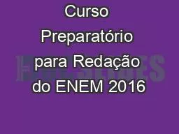 Curso Preparatório para Redação do ENEM 2016