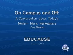 PPT-On Campus and Off: A Conversation about Today’s