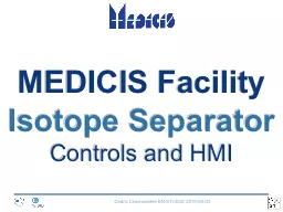 MEDICIS  Facility Isotope Separator