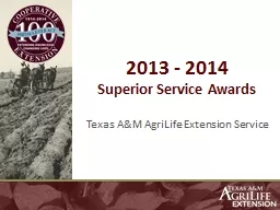 2013 - 2014   Superior Service Awards