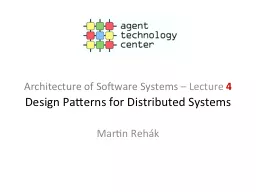 Architecture of Software Systems